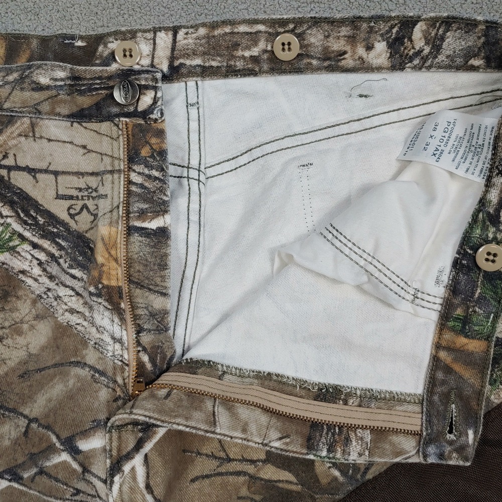 Wrangler ProGear Upland Pants Mens 37x30 Camo Brown Realtree Brush Trousers - Picture 8 of 16